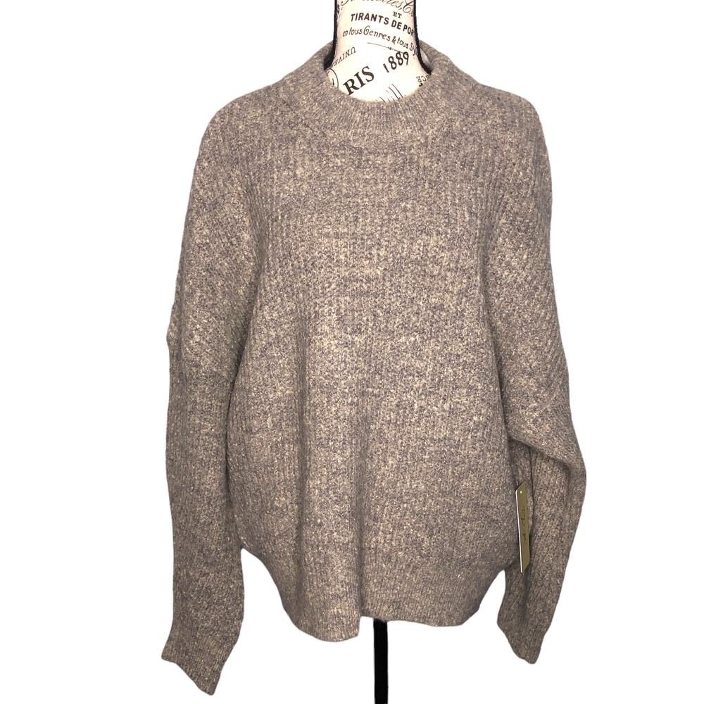 RD Style (L) Bennie Cropped Mockneck Pullover - Stitch Fix Fuzzy Oversize